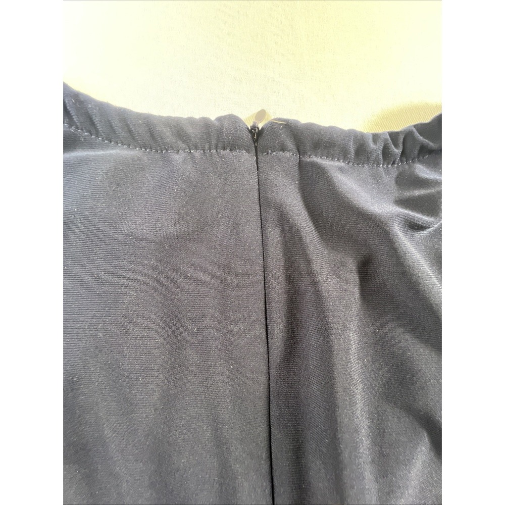 Joseph Ribkoff Navy Blue Black Sleeveless Bandage Skirt Dress Size 12 - Picture 12 of 13